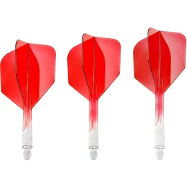 Condor Axe SM Standard Gradient Clear Red Medium Dart Flights