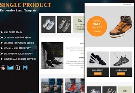 Single Product Email Template - Creative Market