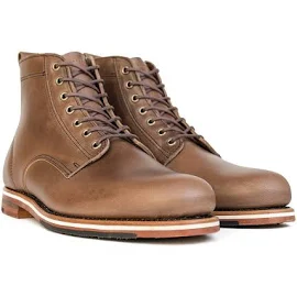 Helm Zind Plain Toe Boot in Natural at Nordstrom, Size 6