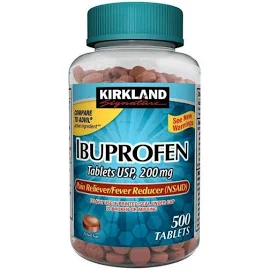 Kirkland Ibuprofen, Tablets - 2 bottles, 500 count each