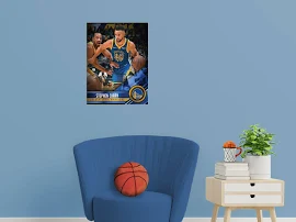 Golden State Warriors: Stephen Curry 2021 Poster - NBA Removable Adhesive Wall Decal Large