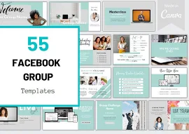 Facebook Group Templates | Facebook Post Templates | Facebook Banner | Facebook Cover | Coaching Templates | Facebook Group Posts