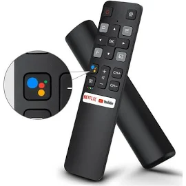 Voice Replacement for TCL-Android-TV-Remote,New Upgraded Rc802v for TCL Smart TVs with Google Voice Function,with Netflix,YouTube Buttons, Men's, Size