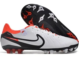 Nike Tiempo Legend 10 Academy AG Ready - WhiteBlackBright Crimson