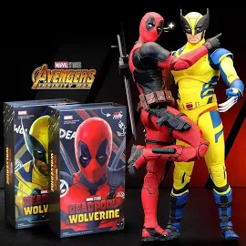 1:10 Deadpool & Wolverine Zd Toys Action Figure Toy Model Marvel Hero