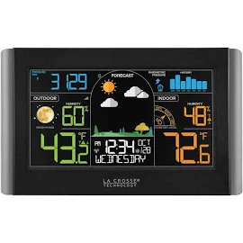 La Crosse Technology Wireless Color Weather Station - Black