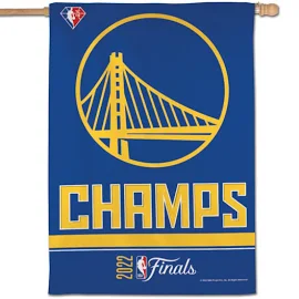 WinCraft 2022 NBA Champions Golden State Warriors 2-Sided Banner Flag