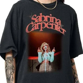 MiracleSpirit Sabrina Carpenter Vintage 90s Shirt, Sabrina World Tour Shirt, Carpenter Graphic Shirt, Trendy Shirt for 2024, Adult Unisex, Size: Large