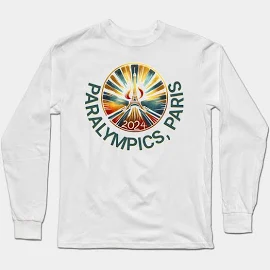 DaysMoon Paralympics Paris 2024 - Eiffel Tower Long Sleeve T-Shirt