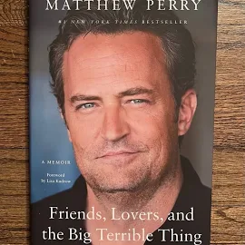 Bestseller Brand New Matthew Perry Bio Book Friends Lovers And The Big Terrible Thing - New Books | Color: Blue