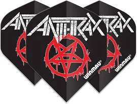 Winmau Rock Legends Anthrax Dart Flights - Shape Logo