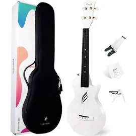 Enya Nova U Carbon Soprano Ukulele - White