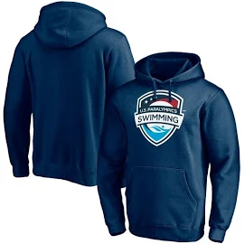 Fanatics MTO Label Men's Navy USA Swimming U.S. Paralympics Core Primary Logo Pullover Hoodie Size: Small