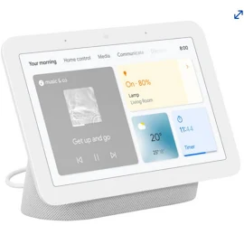 Google Networking | Google Nest Hub (Ga00516-Us) Smart Display With Google Assistant - Chalk | Color: White | Size: Os | Megoshop's Closet