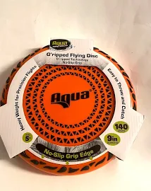 Aqua G'ripped Flying Disk No Slip Heavy Weight Precision Frisbee Ages