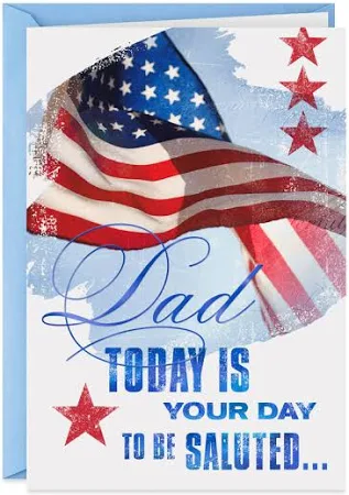 Hallmark American Flag We Salute You Veterans Day Card