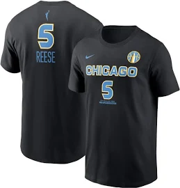 unisex Nike Angel Reese Black Chicago Sky 2024 WNBA Draft Name & Number T-Shirt, Men's, Size: Small