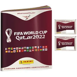 Panini FIFA World Cup Qatar 2022 Album with 2 Sticker Packs Included (Soft Cover), Multicolor