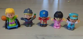 Lot Of 5 Mattel Little People. Variety Each Different.(mc17).