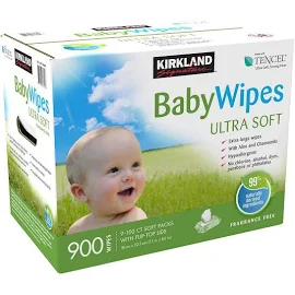 Kirkland Signature Baby Wipes Fragrance Free 900 Count