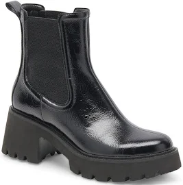 Dolce Vita Hawk H2O Waterproof Chelsea Boot in Midnight Crinkle Patent H2O at Nordstrom, Size 11