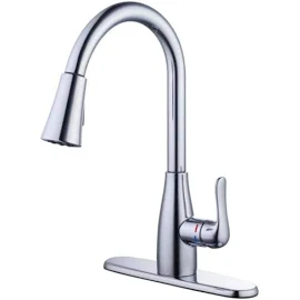 Glacier Bay McKenna Single-Handle Pull-Down Sprayer Kitchen Faucet Chrome