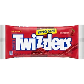 Twizzlers Twists, Strawberry, King Size - 5 oz