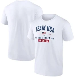 Men's Fanatics Branded White Team USA Paralympics Historic Freedom T-Shirt Size: Medium