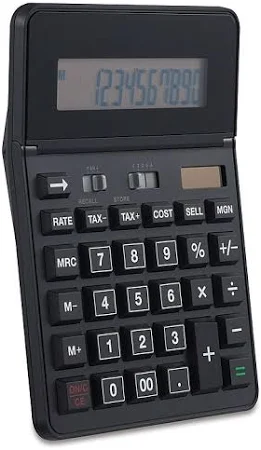 Staples 12-Digit Battery Solar Basic Calculator