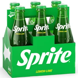 Sprite Soda, Lemon-Lime - 6 pack, 8 fl oz bottles