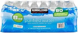 Kirkland Signature Purified Drinking Water - 80 pack, 8 fl oz bottles