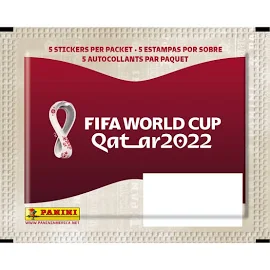 Panini World Cup Qatar 2022 Sticker Pack (5 Stickers Each)