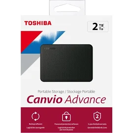 Toshiba Canvio Advance HDTCA20XK3AA 2 TB Portable Hard Drive - Externa