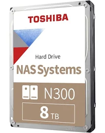 Toshiba N300 8TB NAS 3.5-inch Internal Hard Drive