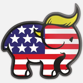 Trump Trumplican Usa Presidential Election Red Vinyl Sticker Decal