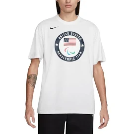 Men's Nike White Team USA 2024 Summer Paralympics Media Day Look Essentials T-Shirt Size: Large