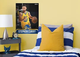 Golden State Warriors Stephen Curry 2021 GameStar - NBA Removable Wall Adhesive Wall Decal Large