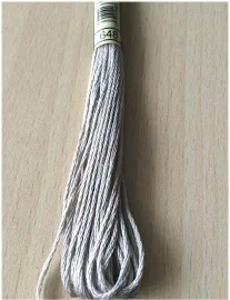 DMC stranded 648 gray pepper six strands