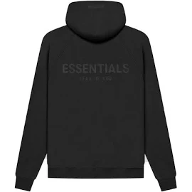 Fear of God Essentials Pull-Over Hoodie (SS21) Black/Stretch Limo