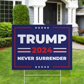 Trump Yard Sign, 2024 Election, America Great Again, Political Signage, Lawn Outdoor, Republican