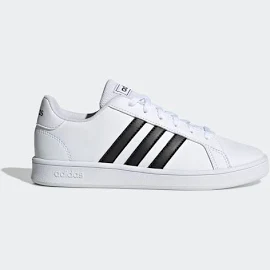 Adidas Youth Grand Court Shoes White/Black