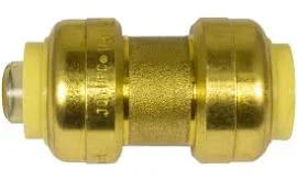 Waterline Push N’ Connect Straight Coupling, 1/2-in | Waterline Pipe Fittings