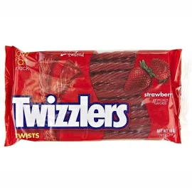 Strawberry Twists 24/1Lb by Twizzler - Buy Online Now!