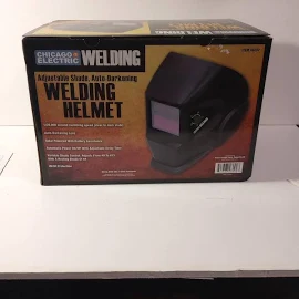 Chicago electric welding helmet adjustable shade oven darkening