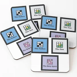 Nyt Games Crossword, Wordle, Connections Holy Trinity wordle Coasters