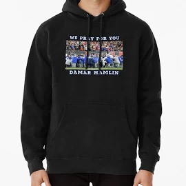 Pray for Damar Hamlin, Praying for Damar Hamlin Pullover Hoodie | Redbubble Damar Hamlin Men's Hoodie