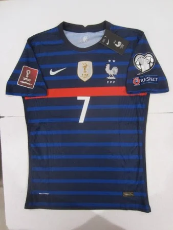 Antoine Griezmann France World Cup Qualifiers Match Home Soccer Jersey 2021-2022 - XL