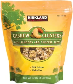 Kirkland Signature Cashew Clusters 2 lbs