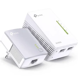 TP-Link AV600 Powerline Ethernet Adapter(TL-PA4010 Kit)- Plug&Play, Power Saving, Nano Powerline Adapter, Expand Home Network with Stable Connections