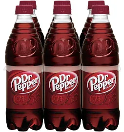 Dr Pepper Soda, 6 Pack - 6 pack, 16.9 fl oz bottles